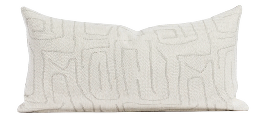 Abstract Pillow Cover in Natural