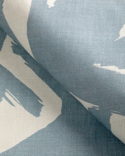 Bold Lines Linen Pillow Cover in Sky