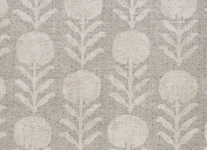 Zinnia Pillow Cover in Sand Grey, McLaurin + Piercy Textiles