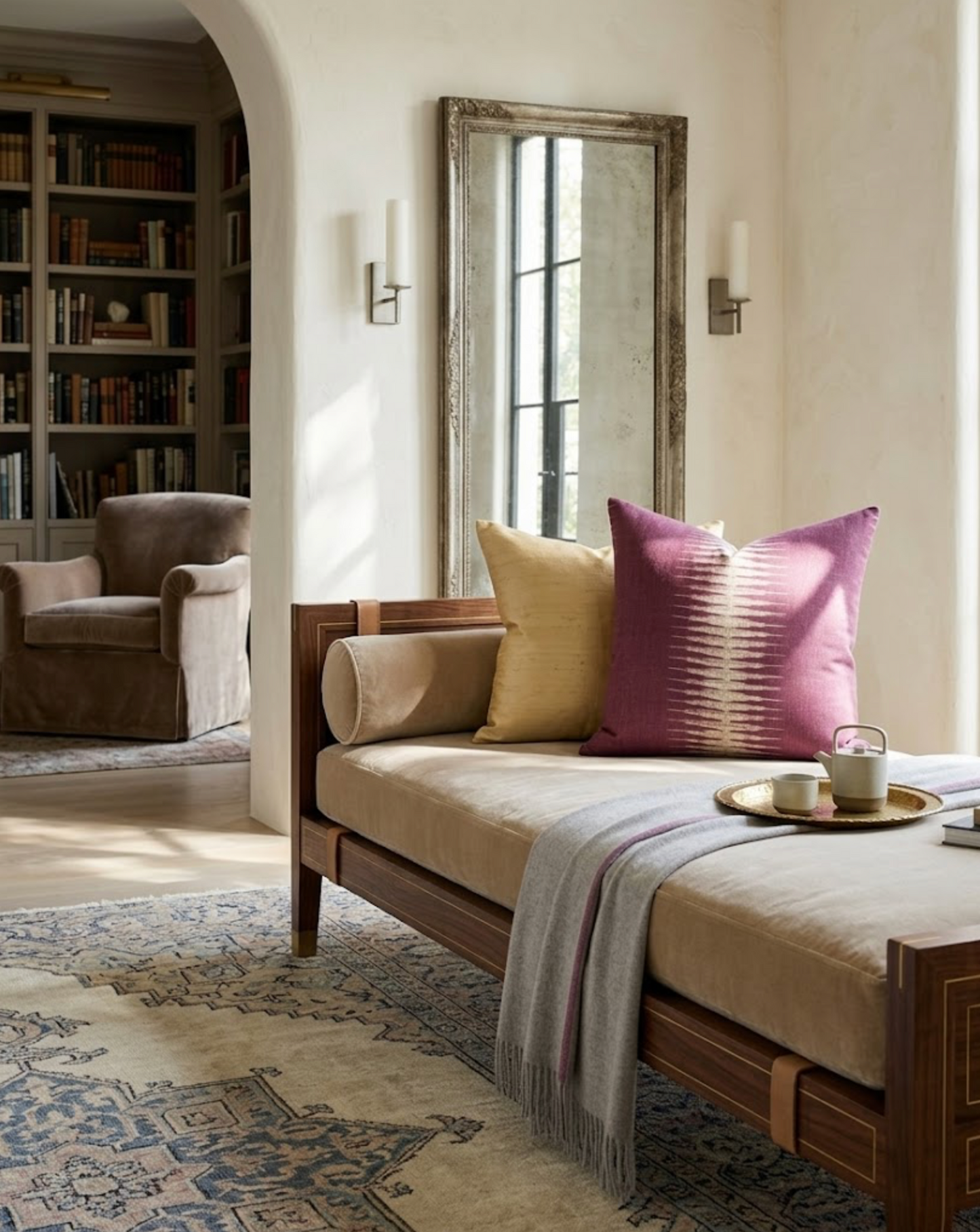 Ikat Pillow Cover in Pasha, Peter Dunham Textiles