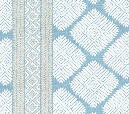 Austin Pillow Cover in Blue, Thibaut Pillows
