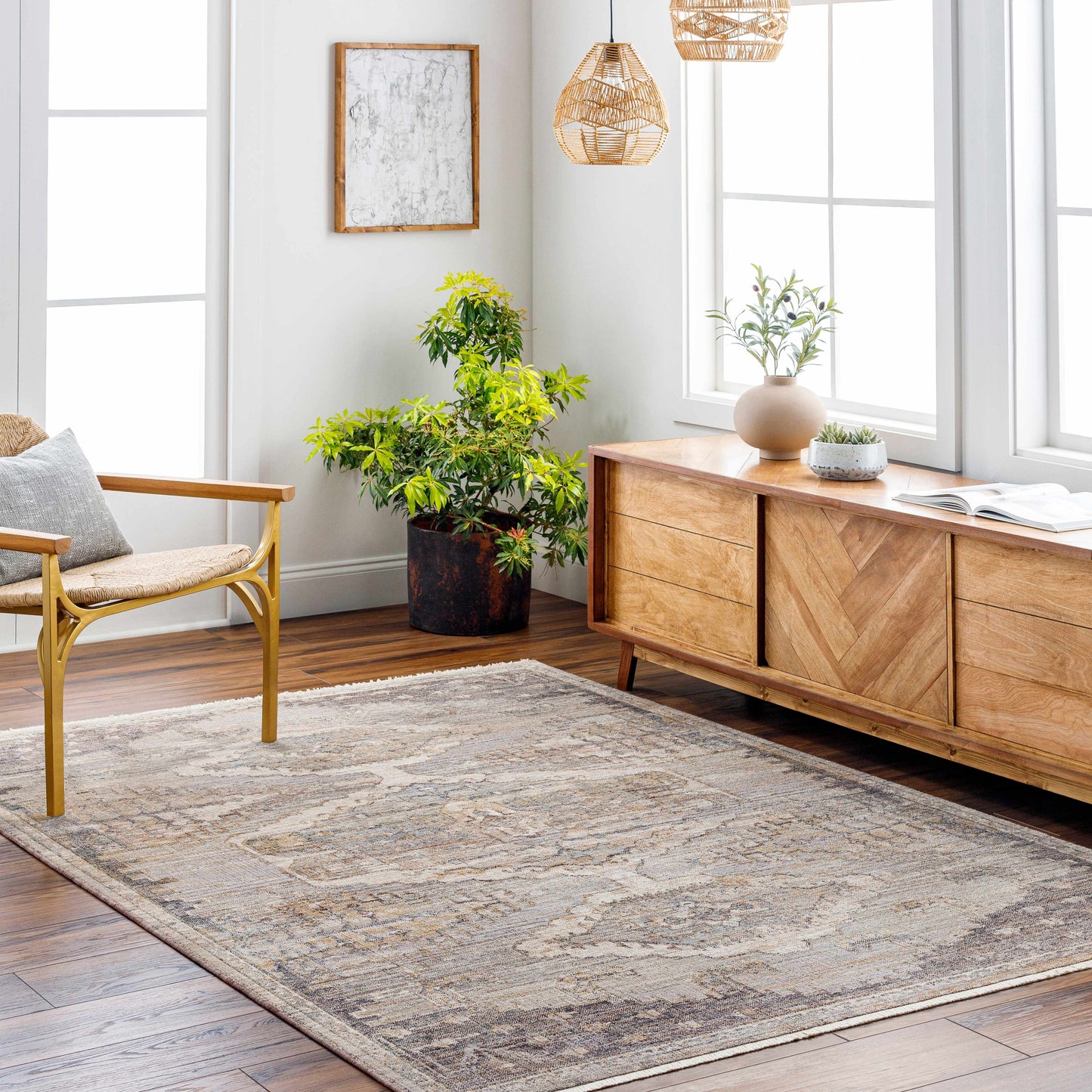 Clegg Luxe Rug with Fringes