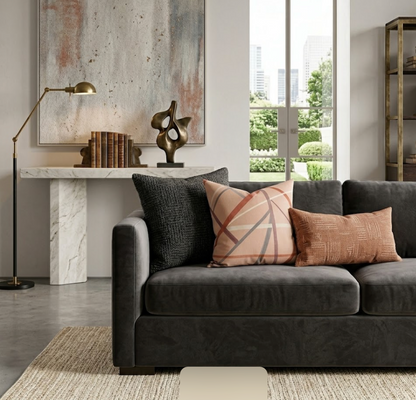 Simpatico Pillow Cover in Terracotta, Kelly Wearstler Textiles